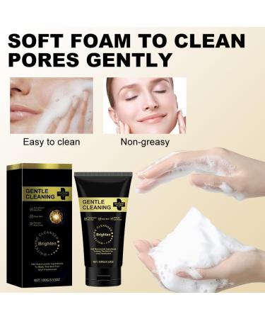  HASAIKA Facial cleanser brightening cleanser gentle non-irritating cleanser that deeply cleanses and brightens the skin and is suitable for all skin types. (100 g) - Buy Online on GoSupps.com