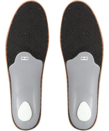 Microfiber Imitation Leather Footbound Support Insoles for Shoes - Comfortable Orthotic Inserts (Size 43-44) - Buy Online on GoSupps.com