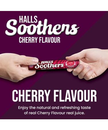 Halls Soothers 4 Cherry Flavour with Real Fruit Juice - Liquid Centre for Instant Refreshment | VR Angel - Buy Online on GoSupps.com