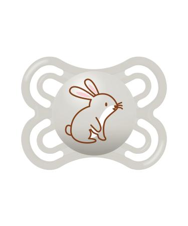 MAM Schnuller Perfect S135 - pacifier with an extra thin and flexible suction cup made of Skinsoft silicone ultraich for babies from 0+ months with automatic sterilization box Spanish version neutral