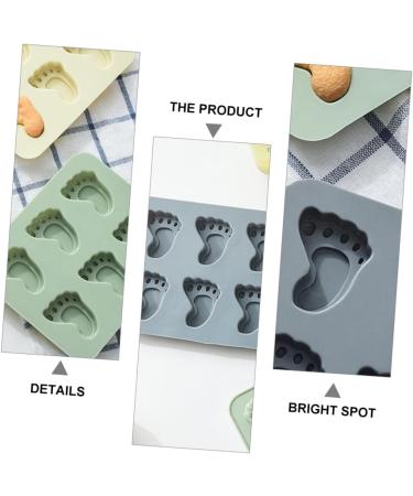 IMIKEYA Kitchen Tools 12 Pcs Footprint Baking Mold Tool Handmade Soap Child Silica Gel Kitchen Tool 15.8X13.2X1.5CMx3pcs Assorted Colorx3pcs - Buy Online on GoSupps.com