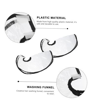Didiseaon 8 Pcs Shampoo Funnel Home Hair Clients Hair Styling Apron Clear Funnel Ponytail Child or Headgear 57x25cmx4pcs Assorted Colorx4pcs - Buy Online on GoSupps.com
