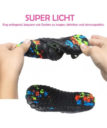 Maxome Children's Water Shoes Aqua Socks for Toddlers Boys & Girls Quick-Dry Surf & Beach Footwear Size 30 EU Black - Buy Online on GoSupps.com