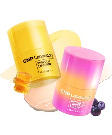 CNP Lip Duo - Honey Lip Butter Bundle | Hydrating Overnight Manuka Lip Balm & Mask 12hrs Long-lasting Moisture Gentle Exfoliation Korean Skin Care