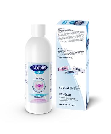 Emoform Aqua Mouthwash 300ml | Alcohol-Free for Healthy Gums | International Shipping Available - Buy Online on GoSupps.com