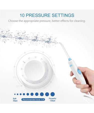 Buy Turewell Mouth Shower - Electric Interdental Cleaner with 10 Pressure Levels & 8 Nozzles | IPX7 Waterproof Oral Irrigator | 600ml | Fast International Shipping - Buy Online on GoSupps.com