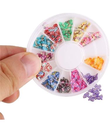 CCINEE 8 Case Nail Art Slices Mini Fruit Flower Clay Slice for Slime Nail Art Decoration 1/4 Inch Style 2 - Buy Online on GoSupps.com