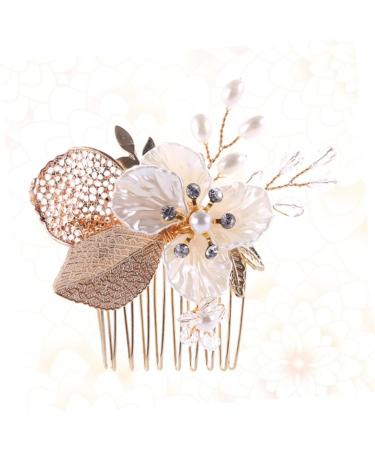 MAGICLULU Comb for Bridal Rhinestone Hair Accessories Bridal Hair Comb Alternative Headpiece Golden Hair Comb Pearl Hair Comb Rhinestone Hair Comb Wedding Bride Comb Hair Comb for Bride - Buy Online on GoSupps.com
