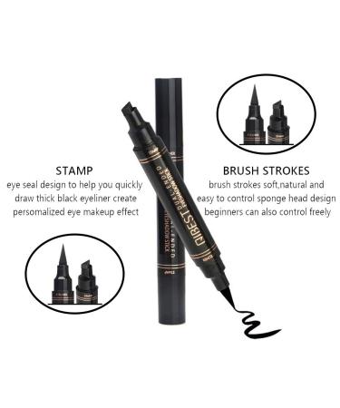Bellesky Colorful Dual Ended Winged Eyeliner Stamp - Long Lasting & Waterproof Liquid Eyeliner (6 Colors) | Easy to Apply for Beginners & Makeup Artists - Buy Online on GoSupps.com