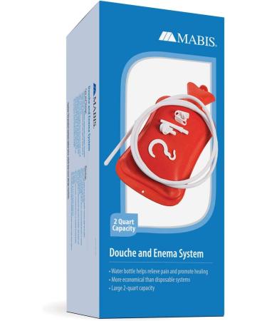 MABIS Reusable Hot Water Bottle & Enema Douche Kit Alleviate Constipation Bloating & Aches 2 Quart Capacity Red 42-842-000 - International Shipping Available - Buy Online on GoSupps.com