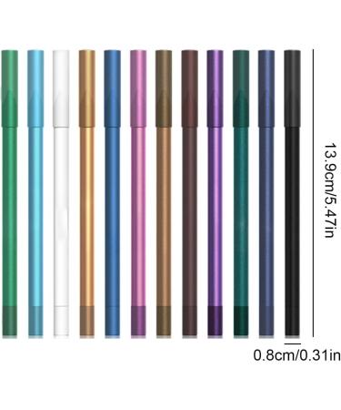 Colored Liquid Eyeliner | Liquid Eye Pencil with 12 Colors Easy Removal Smooth Coloring Eye Makeup Supplies Long Lasting for Halloween Music Festival Hersil - Buy Online on GoSupps.com
