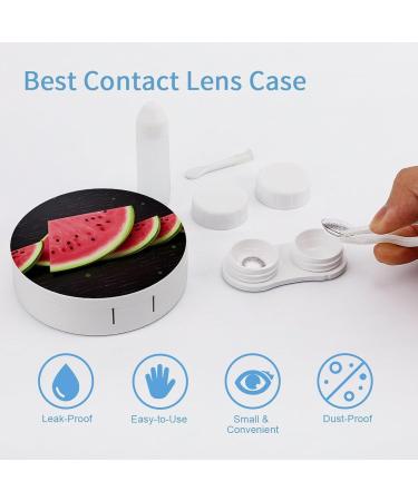Portable Watermelon Contact Lens Case - Stylish Travel Storage Box for Easy Lens Care - Buy Online on GoSupps.com