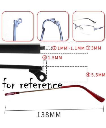 Metal Replacement Glasses Temples Legs - Blue Spare Parts for Sunglasses | International Shipping Available - Buy Online on GoSupps.com