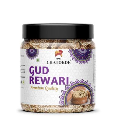 CHATOKDE Gur Ki Rewadi or Rewri | Gud Rewari | Crishpy & Crunchy Revri 300gm_Packing May Vary