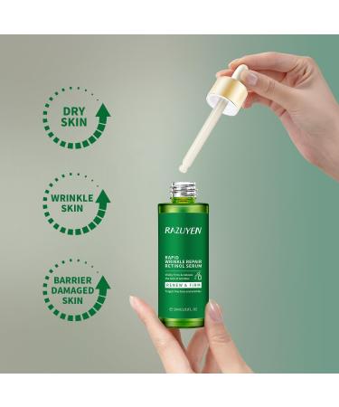 RAZUYEN Retinol Serum for Face Anti Wrinkle Serum With Retinol Vitamin E and Peptides For Smoothing and Soothing Skin Anti Aging Serum 1 Ounce - Buy Online on GoSupps.com