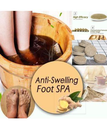10Pcs Ginger Foot & Hand Salts & Soaks Foot Care,Eliminate Fatigue Improve Sleeping Foot Pain Foot Care Treatment