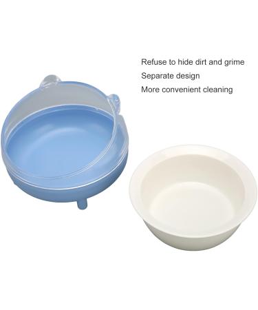 Elevated Blue Ceramic Cat Bowl - Increased Ceramic Food Bowls for Cats & Kittens - Durable Inclined Design - Buy Online on GoSupps.com
