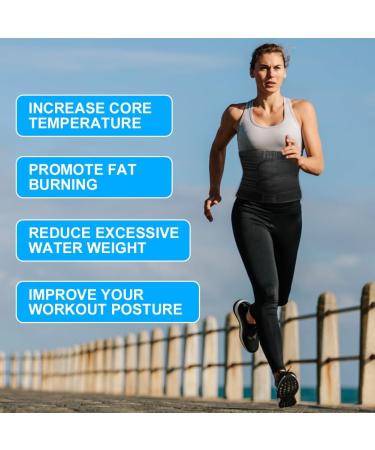 Shop Acwoo Adjustable Abdominal Belt | Women's Waist Trainer Corset & Sweat Trimmer - Lose Weight (Black L) - Buy Online on GoSupps.com