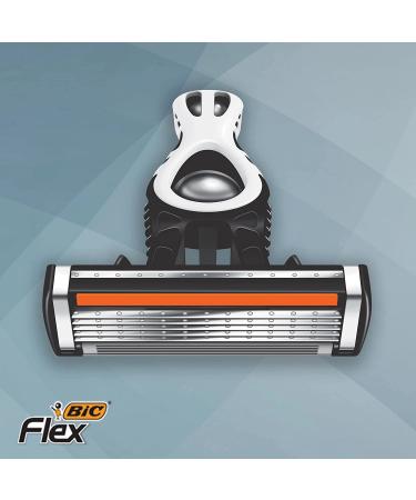 BIC Flex 5 Hybrid Men's Disposable Razors for Sensitive Skin - 1 Handle, 7 Cartridges, 5 Blades for Smooth Shave - Buy Online on GoSupps.com