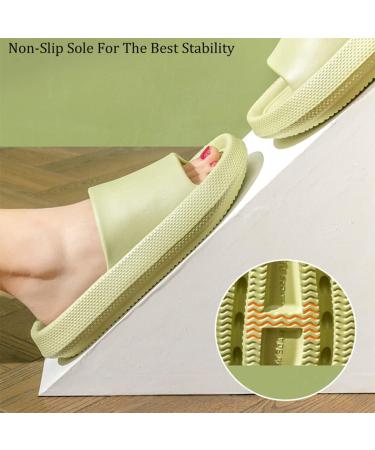 Buy GLSAYZU Pummy Original Women's Cozy Slides - Soft Non-Slip Thick Sole Bathing Shoes for Men & Women - EU Size 42/43 - Black - Buy Online on GoSupps.com