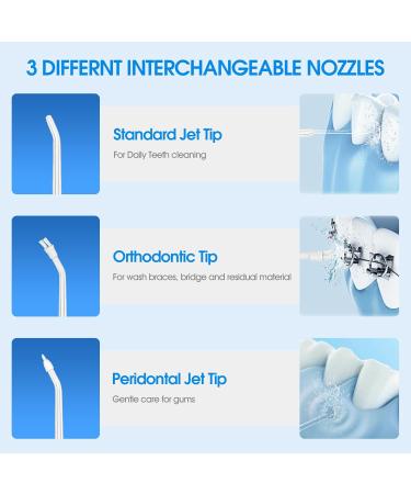 Portable Cordless Water Flosser - Mini Oral Irrigator IPX7 Waterproof | 3 Modes for Travel & Home Care - Buy Online on GoSupps.com