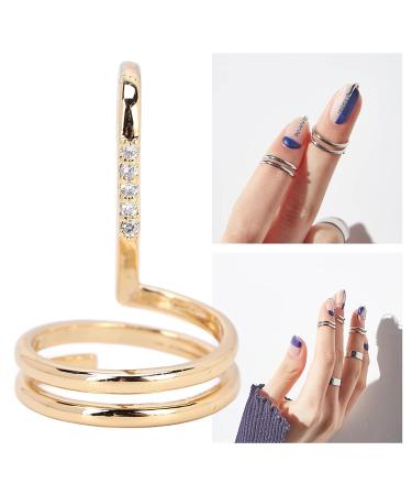 Fashion Fingernail Opening Ring | Trendy Nail Art Jewelry for Ladies | Decorative Nail Accessories - Buy Online on GoSupps.com