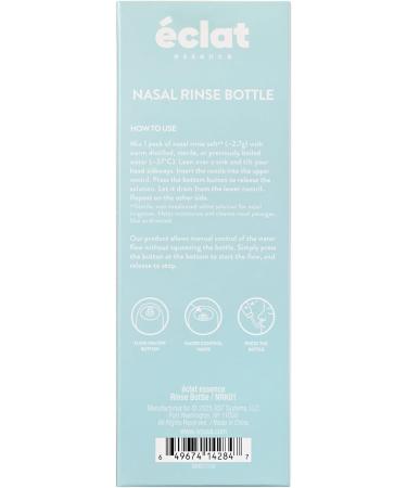 ECLAT Nasal Rinse Bottle - Gentle Pressure Nasal Irrigation, Total Control Smart Auto Flow On/Off Valve, BPA-Free Nose Wash Cleaner Sinus Clearer for Kids & Adults (300mL, Bottle Only) - Buy Online on GoSupps.com