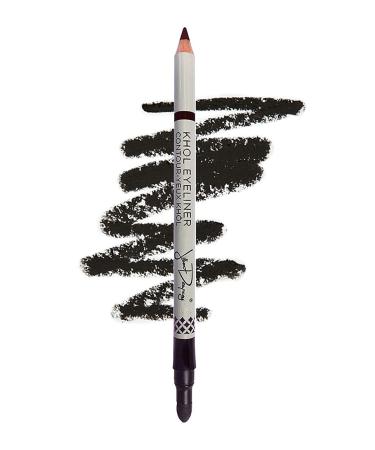 Jillian Dempsey Kh l Eyeliner: Natural  Waterproof Eyeliner Pencil with Built-in Smudger and Long-Lasting Color I Jet Black