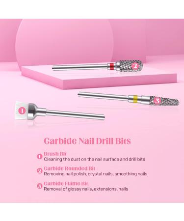 Maquita Nail Miller Attachments - 4 Ceramics & 8 Tungsten Alloy Bits for Gel & Acrylic Nails - Professional Manicure & Pedicure Accessories - Buy Online on GoSupps.com