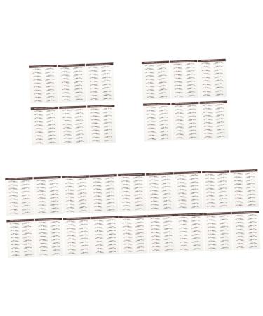 DOITOOL 30 Pcs Eyebrow Stickers Brown Eyebrow Sticker Imitation Eyebrow Tattoos Bionic Transfer Stickers 3d 6X1X0.1CMx5pcs Brownx5pcs