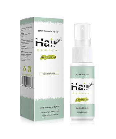 BROEYOUE 30ml hair removal spray 8-minute hair removal gently inhibits hair growth for underarms arms legs and the bikini area non-irritating hair removal products for men