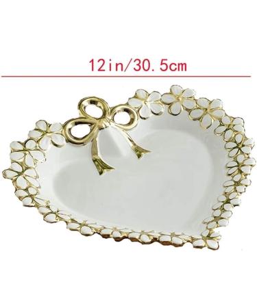 Fruit Basket Fruit Bowl Fruit Bowl European Ceramic Fruit Bowl Creative Heart-Shaped Fruit Dish High-end Decoration Dessert Plate for Home Wedding Housewarming Fruit Organizer Kitchen Organizers and - Buy Online on GoSupps.com