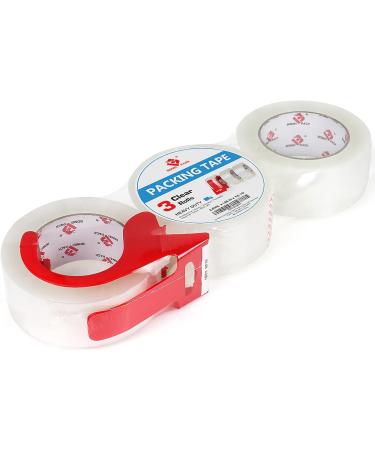 BOMEI PACK 3 Pack Heavy Duty Clear Packing Tape with Dispenser 2.4 mil 1.88 inch x 110 Yards Packing Tape Refills for Industrial Shipping Box Packaging Tape for Moving Office & Storage - Buy Online on GoSupps.com