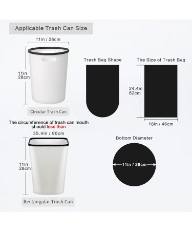 Portable Trash Bags Small Rubbish Bags Colourful Plastic Garbage Bags 5 Rolls/100 Counts - Buy Online on GoSupps.com
