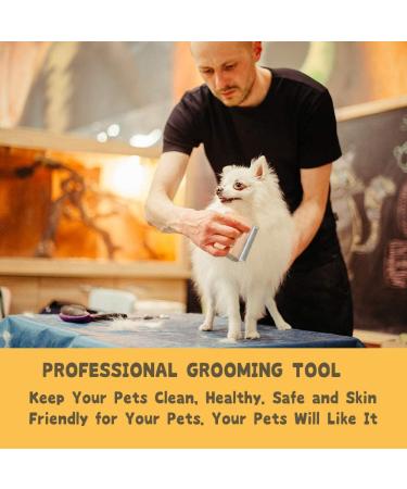 Highland Farms Select Deshedding Grooming Tool for Pets - Professional Pet Groomer for Cats, Dogs, and Horses - Ergonomic Wood Design for Painlessly Removing Hair and Dirt - Buy Online on GoSupps.com