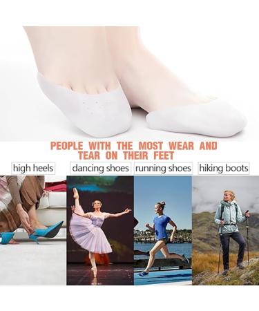 Buy Eodkse 2x Silicone Toe Protection for Ballet & Pumps | Soft Gel Toe Caps & Metatarsal Pads for Pain-Free Dancing & Running - Buy Online on GoSupps.com
