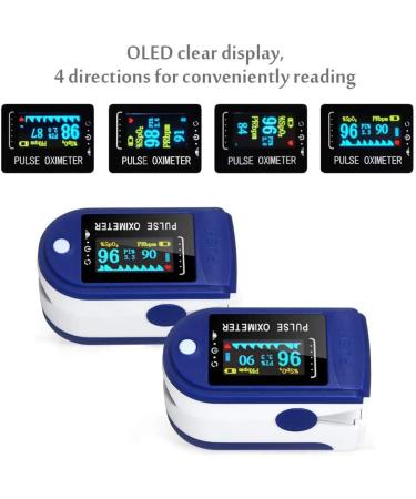 Tianbi Digital Pulse Sensor - Mini Pulse Oximeter for Home & Travel - Accurate Blood Oxygen Saturation Monitor (Blue #01) - Buy Online on GoSupps.com