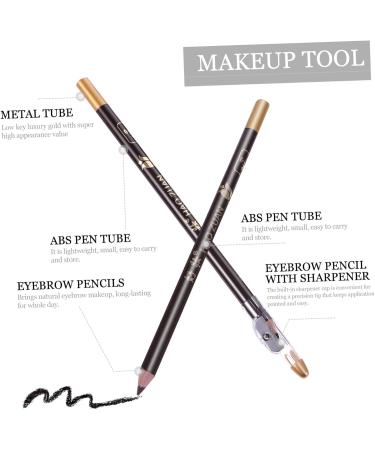 Mikinona 8pcs Pencil Sharpener Eyebrow Pencil Lady Tools Black Colored Pencils Eyebrow Pencils Wooden 1 count (Pack of 1) Coffee - Buy Online on GoSupps.com