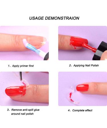 Latex Liquid Nail Simple Peel off Cuticle Guard for Nail Nail Art Latex Tape Peel Off Liquid Nail Polish Barrier White Nail Cuticle Guard Skin Protector Palisade - Buy Online on GoSupps.com