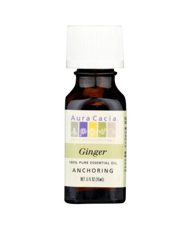 Aura Cacia Ginger Essential Oil 0.5 oz Oil