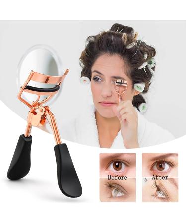 Sibba Professional Eyelash Curler with 10 Extra Silicone Pads - No Pinching, All Eye Shapes - Gold - Buy Online on GoSupps.com