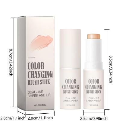  TianWlio Multi Purpose Blush Cream Cheek Blusher Natural Warm Makeup Stick Thin Natural Translucent Contour Foundation - Buy Online on GoSupps.com
