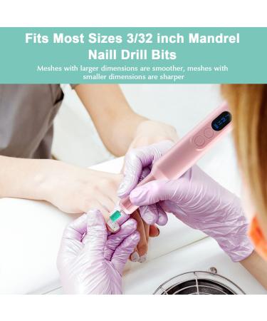 400 Pcs Sanding Bands & Nail Drill Bits Set | Professional 8 Size Coarse to Fine Bits for Nails | 3Pcs Mandrel Nail Drill Bits Included - Buy Online on GoSupps.com