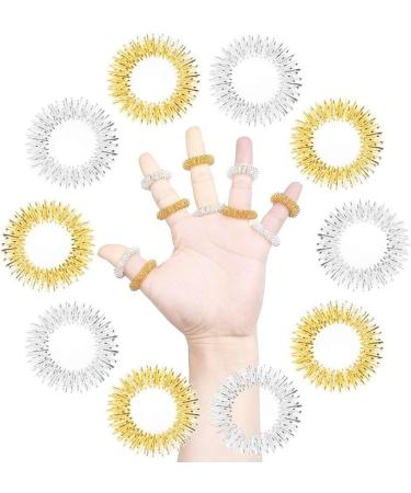 Buy 5 Acupressure Massage Rings + 2 Wrist Massage Rings - Chinese Medicine Pain Therapy Tool for Finger Circulation & Health - International Shipping Available - Buy Online on GoSupps.com