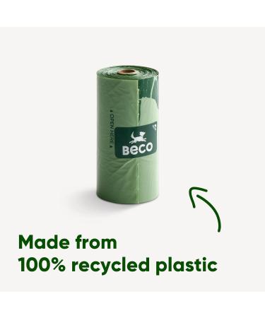 Beco Strong & Large Poop Bags - 60 Bags (4 Rolls of 15) - Unscented - Dispenser Compatible Dog Poo Bags 15 count (Pack of 4) - Buy Online on GoSupps.com