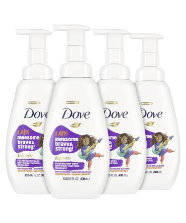 Dove Foaming Body Wash For Kids Berry Smoothie Hypoallergenic Skin Care 13.5 Fl Oz (Pack of 4)