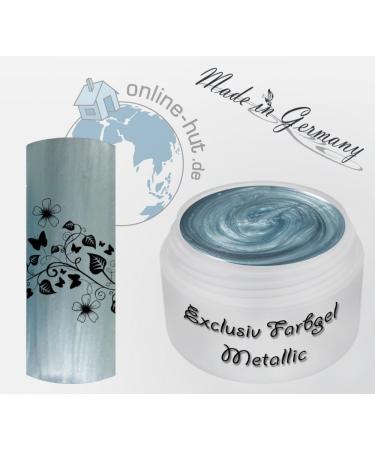 5ml UV Exclusive Colour Gel - Metallic Opal Blue for Professional Nail Art | Free International Shipping - Buy Online on GoSupps.com