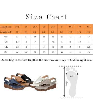 Buy Women s Summer Wedge Sandals - Comfortable Orthopedic T-Strap Open Toe Leather for Outdoor Sports & Beach Trips - Available in Blue & White (EU Sizes 39-41) - Buy Online on GoSupps.com