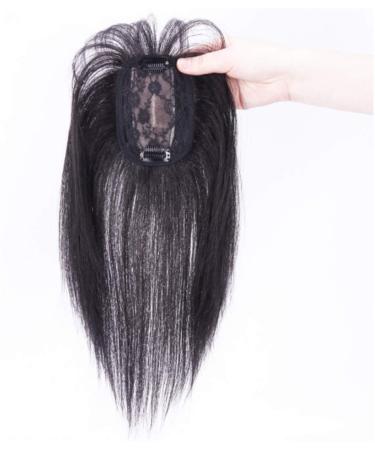 Buy LXUE Realistic Crown Hair Parts with Pony - Clip-In Topper for Women with Hair Loss 30.5 cm Natural Black & Brown 12 Inches - Buy Online on GoSupps.com