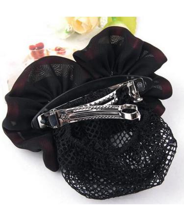 hairnets for bun hair net snoods Net hairpin hairpin hair net women's bow hairpin hairpin neck net bun cover - Buy Online on GoSupps.com